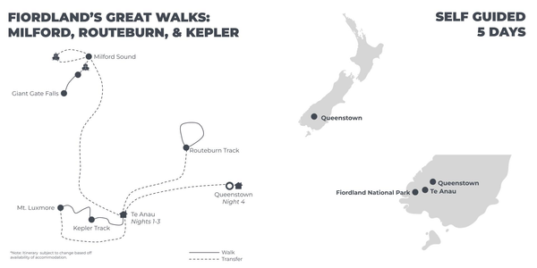 Fiordland’s Great Walks Milford, Routeburn & Kepler - 5 Days - map.png